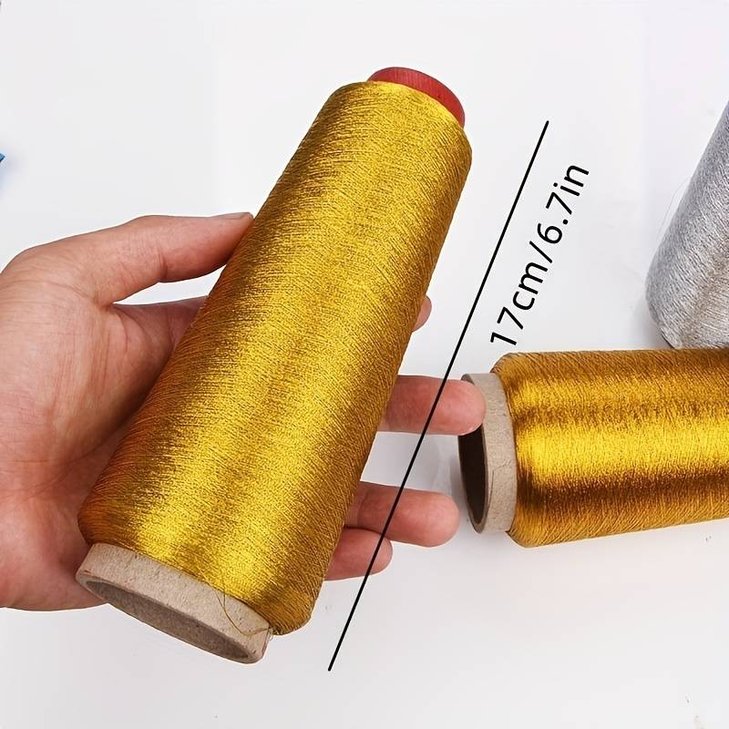 Golden Thread Computer Embroidery Thread Cross Stitch Golden - Temu